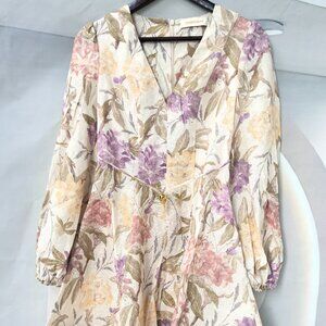 Zimmermann Illustration Belted Flip Dress Size:0